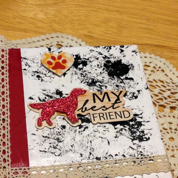 Doggie Lover's Handpainted Book Decor - Picture 4 of 6